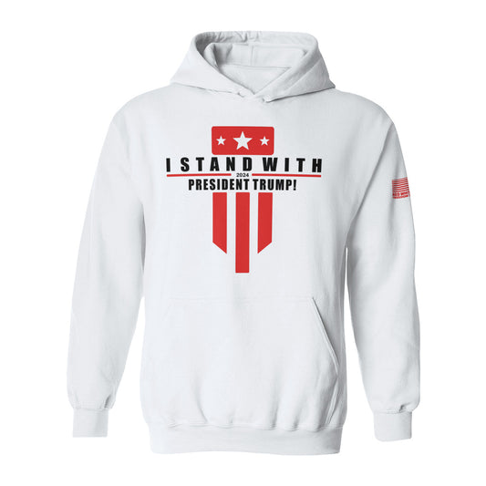 I Stand with Trump (Hoodie) - White Edition