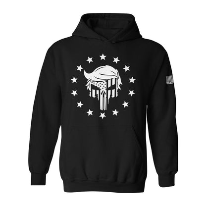 Trump Punisher Skull - 13 Stars (Hoodie) - Black Edition