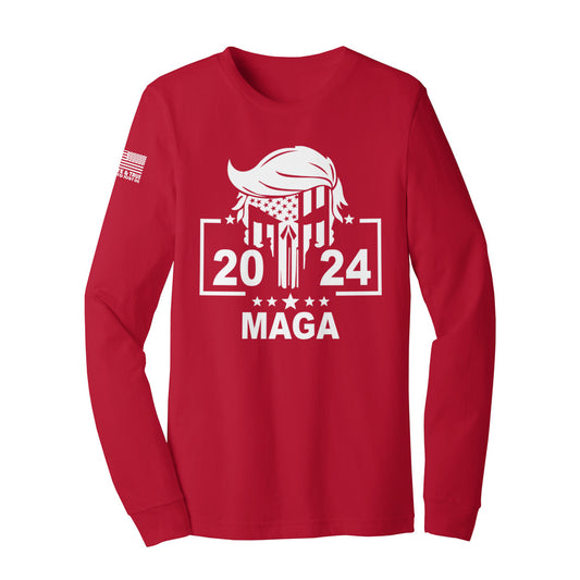 MAGA 2024 Punisher Skull (LS) - Red Edition