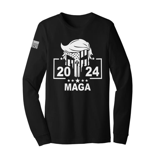 MAGA 2024 Punisher Skull (LS) - Black Edition