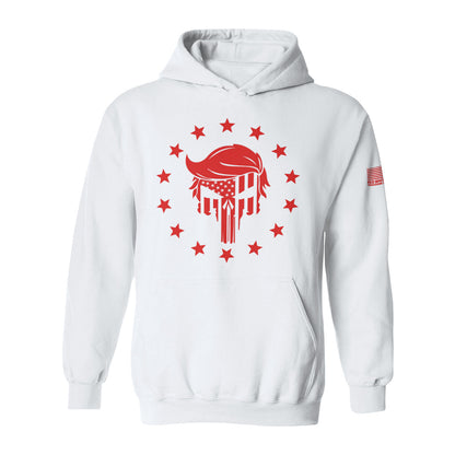 Trump Punisher Skull - 13 Stars (LS) - White Edition